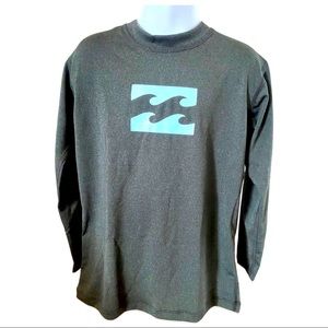 Billabong Boys Kids Loose Fit Rashguard GRAY - Size 6